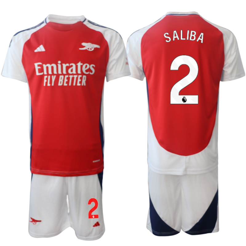 Men 2024-2025 Club Arsenal home Red #2 Soccer Jersey